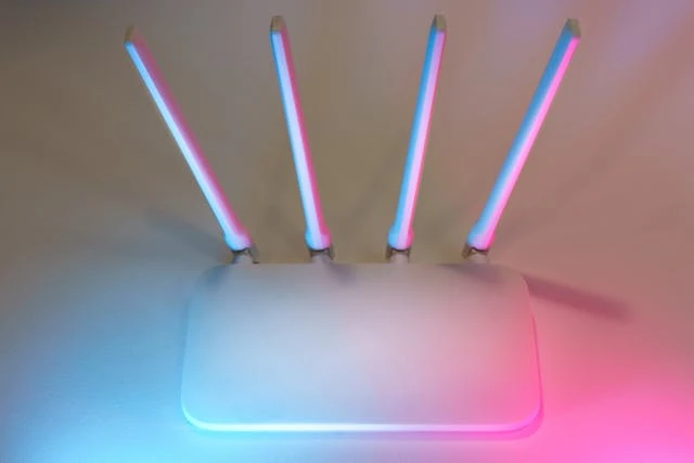 FritzBox-Router im Wohnbereich